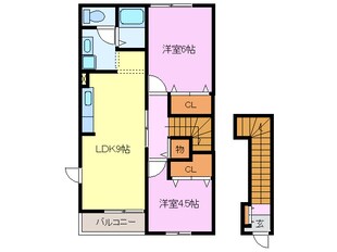 クレセールの物件間取画像